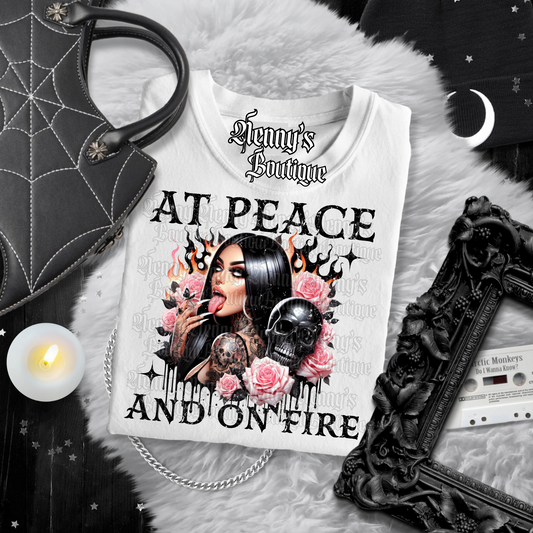 At peace and on fire